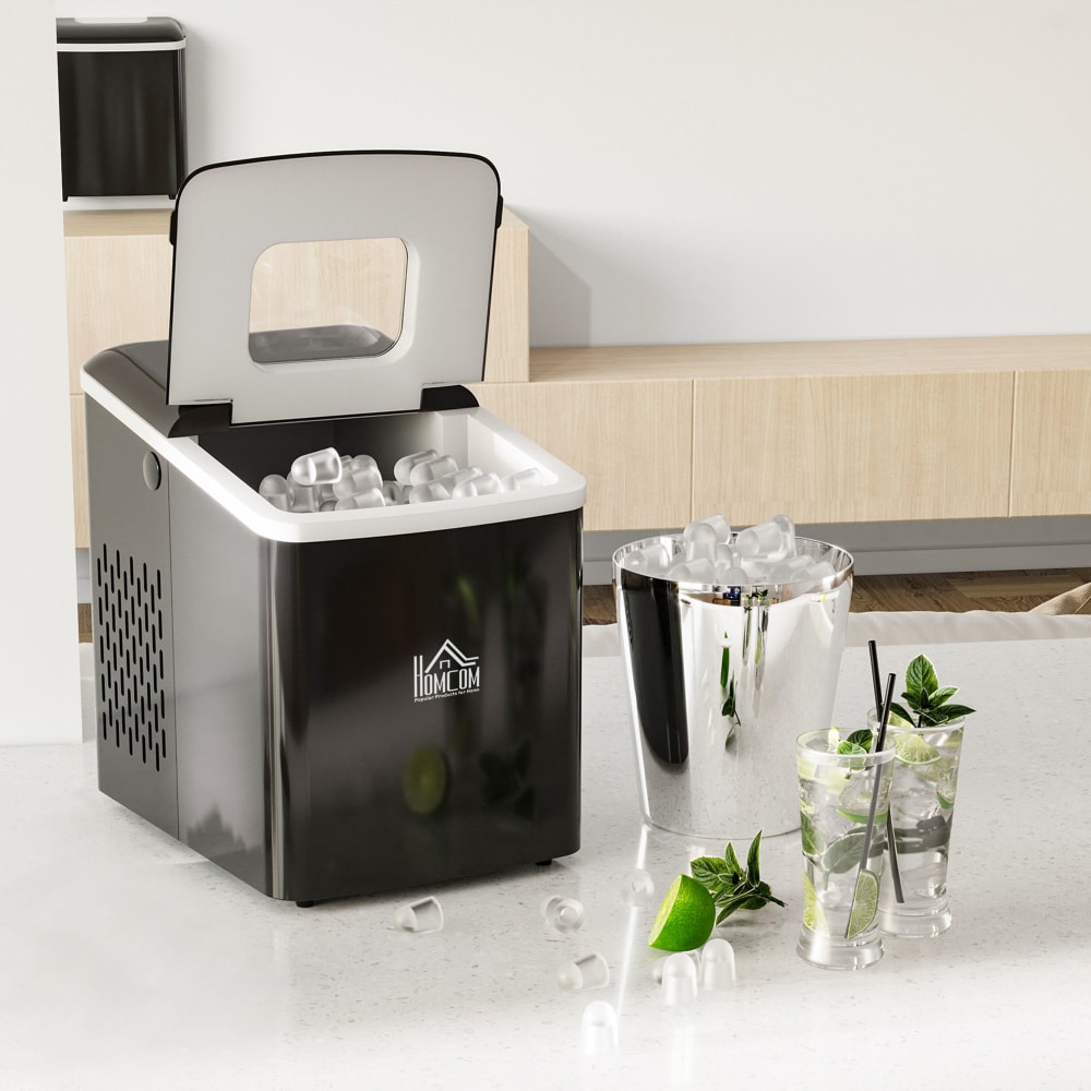 Machine à glaçon capacité réservoir eau 18 l pp noir