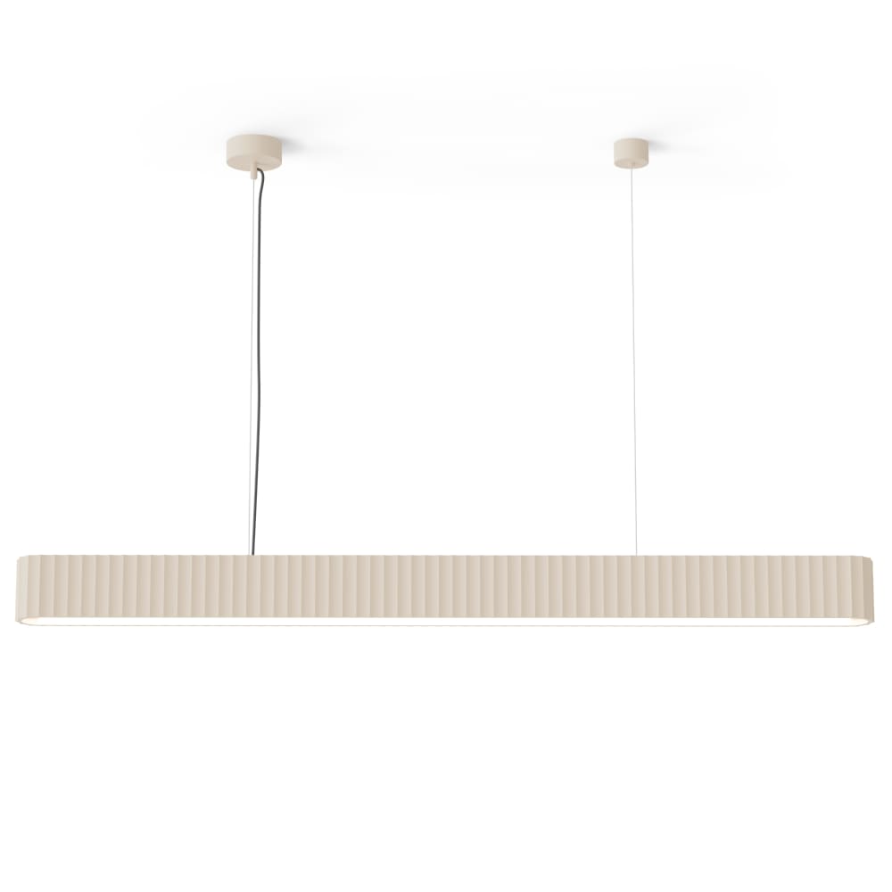 Lampe suspension salon plâtre Beige LED réglable 120 cm Lampe suspension salon plâtre Beige LED réglable 120 cm