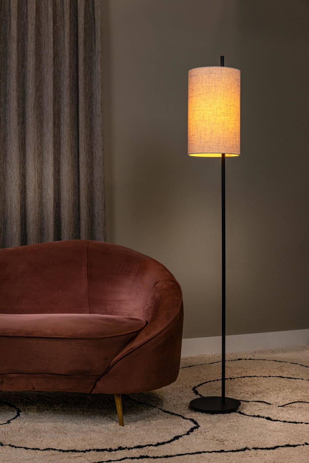 Lampadaire 1xE27 noir — vue 4