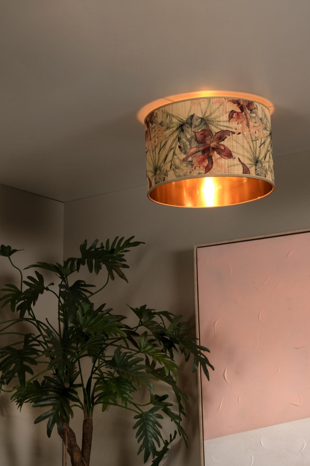 Plafonnier bambou multicolor — vue 3