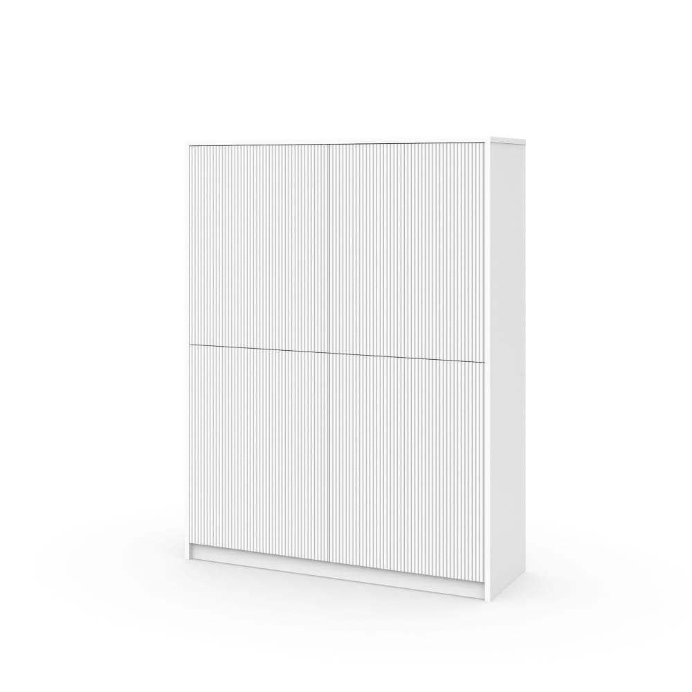 Buffet haut en mélamine et MDF blanc