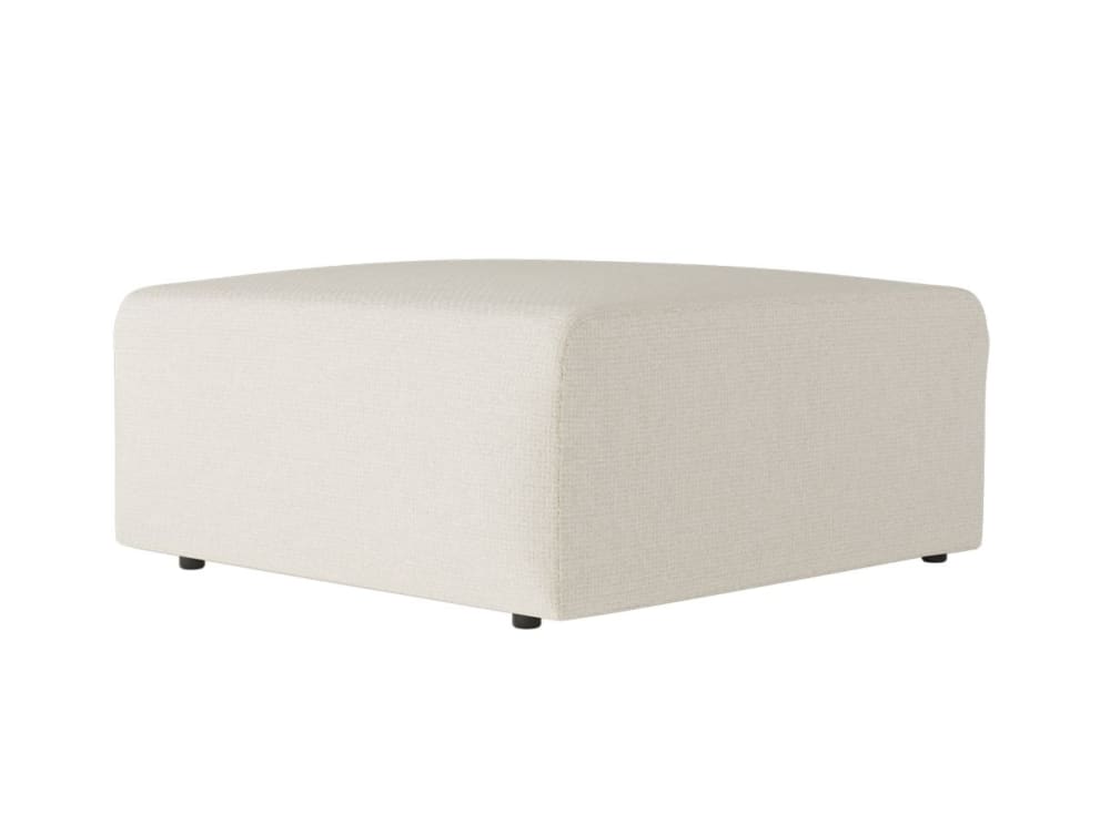Pouf en tissu Beige