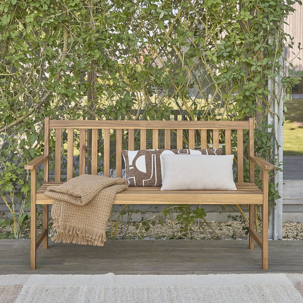 Banc de jardin en acacia massif 150 cm