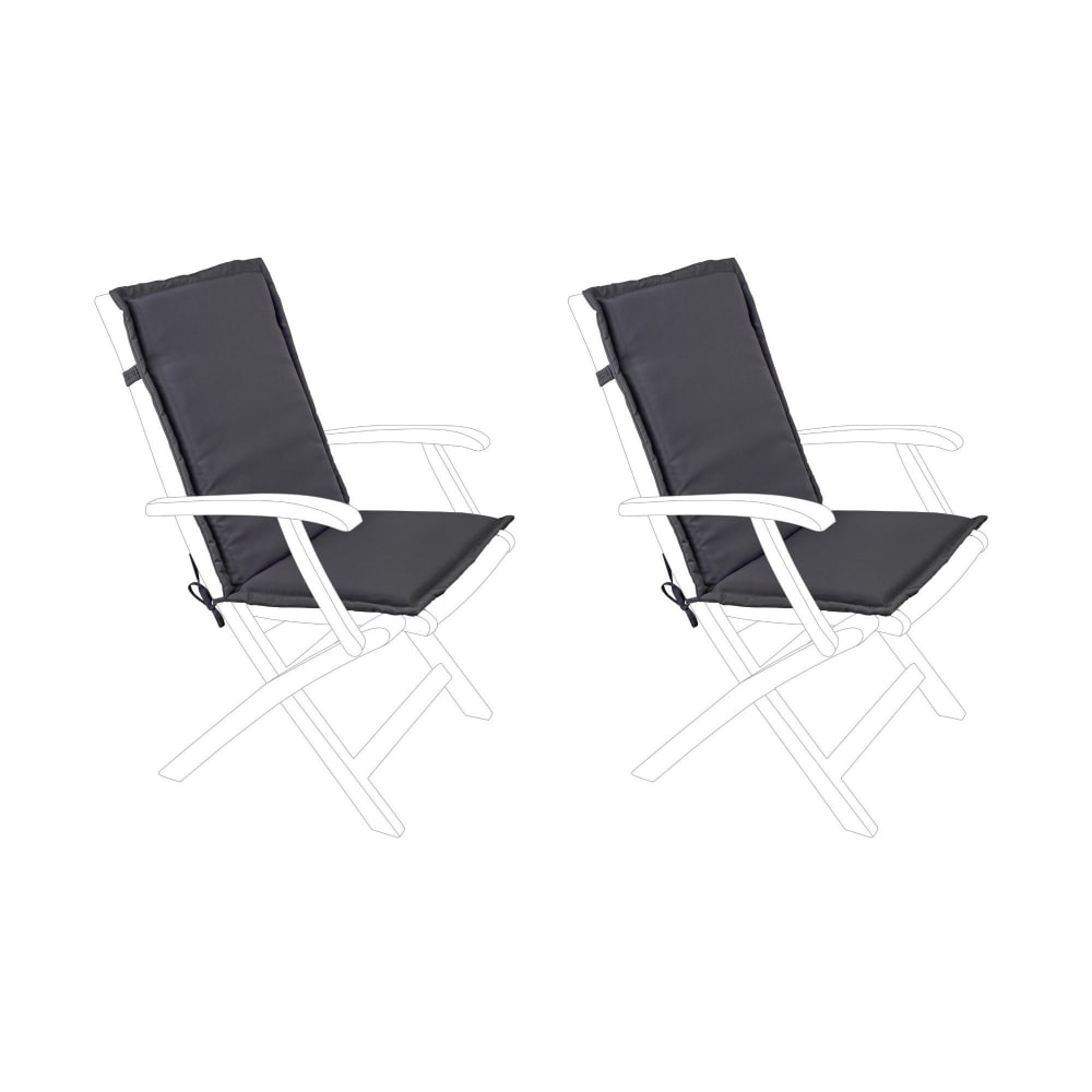 lot de 2 coussins pour fauteuil de jardin non inclinable