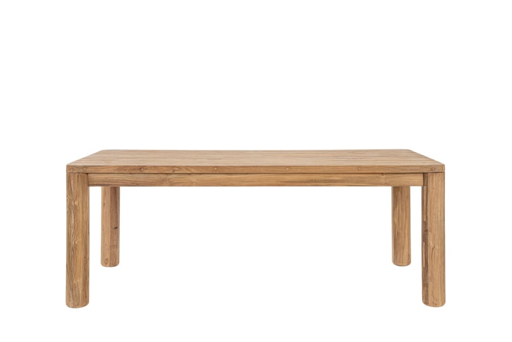 Table de jardin rectangulaire en teck L200
