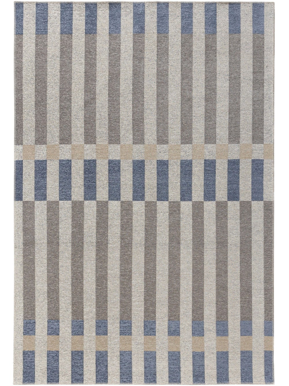 Tapis d'extérieur & intérieur multicouleur/bleu 120x170