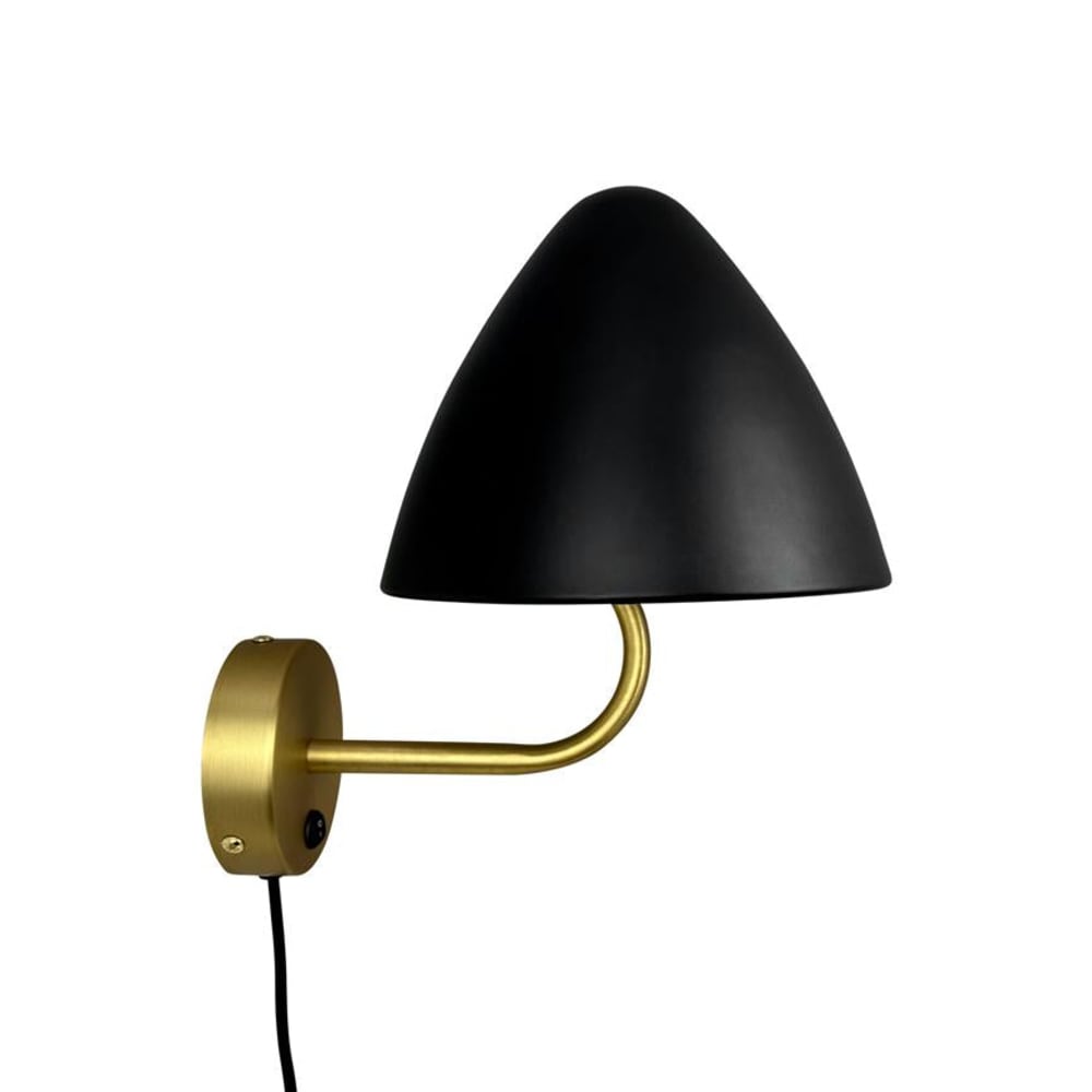 Wandleuchte aus Metall h 27 cm d 20 cm, Messing - Maisons Du
