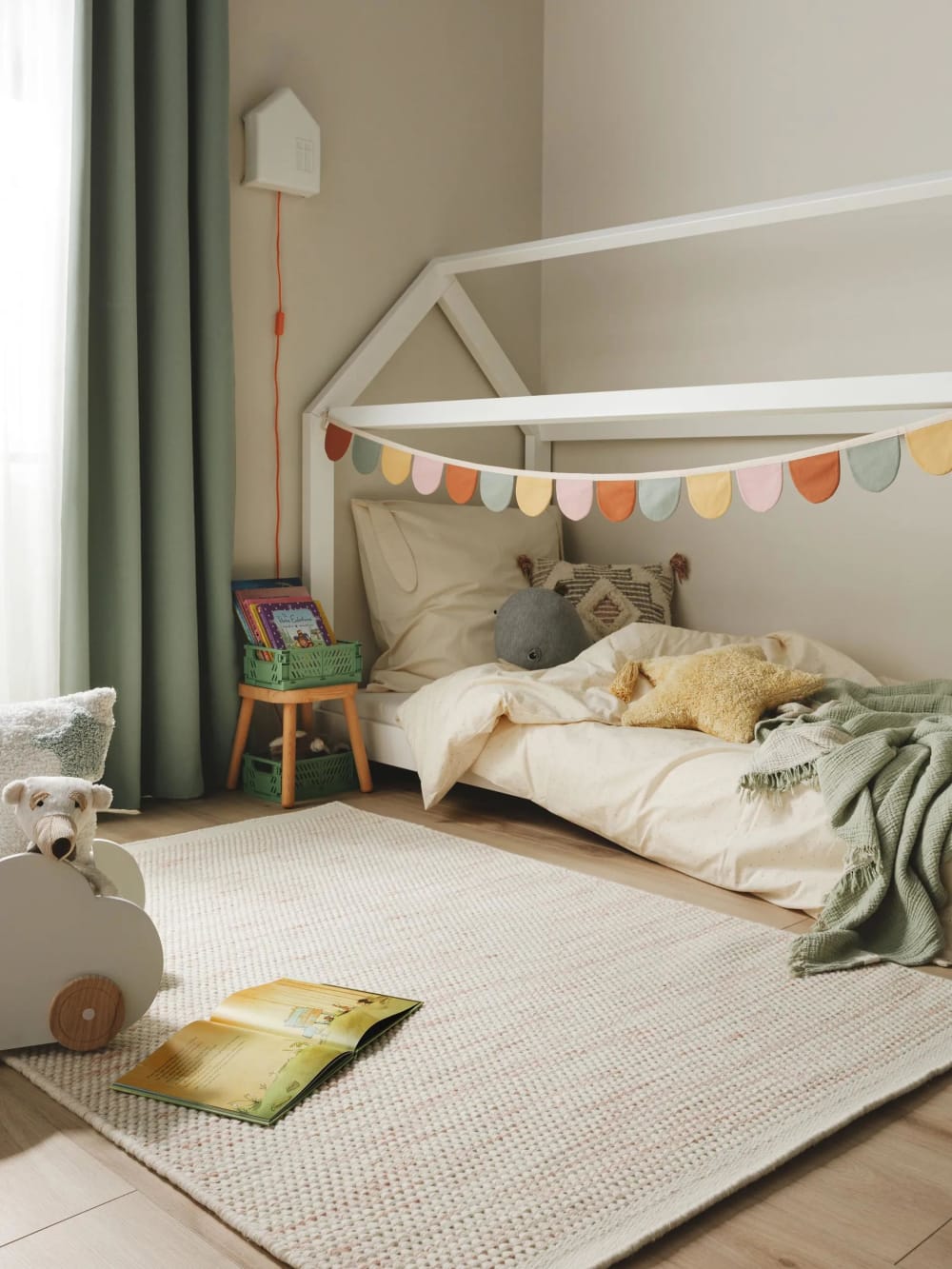 Kinderteppich cream/rosa 120x170 - Maisons Du Monde