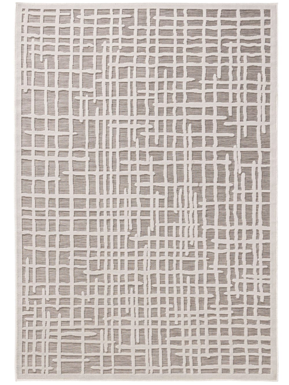 Tapis d'extérieur & intérieur beige 80x150