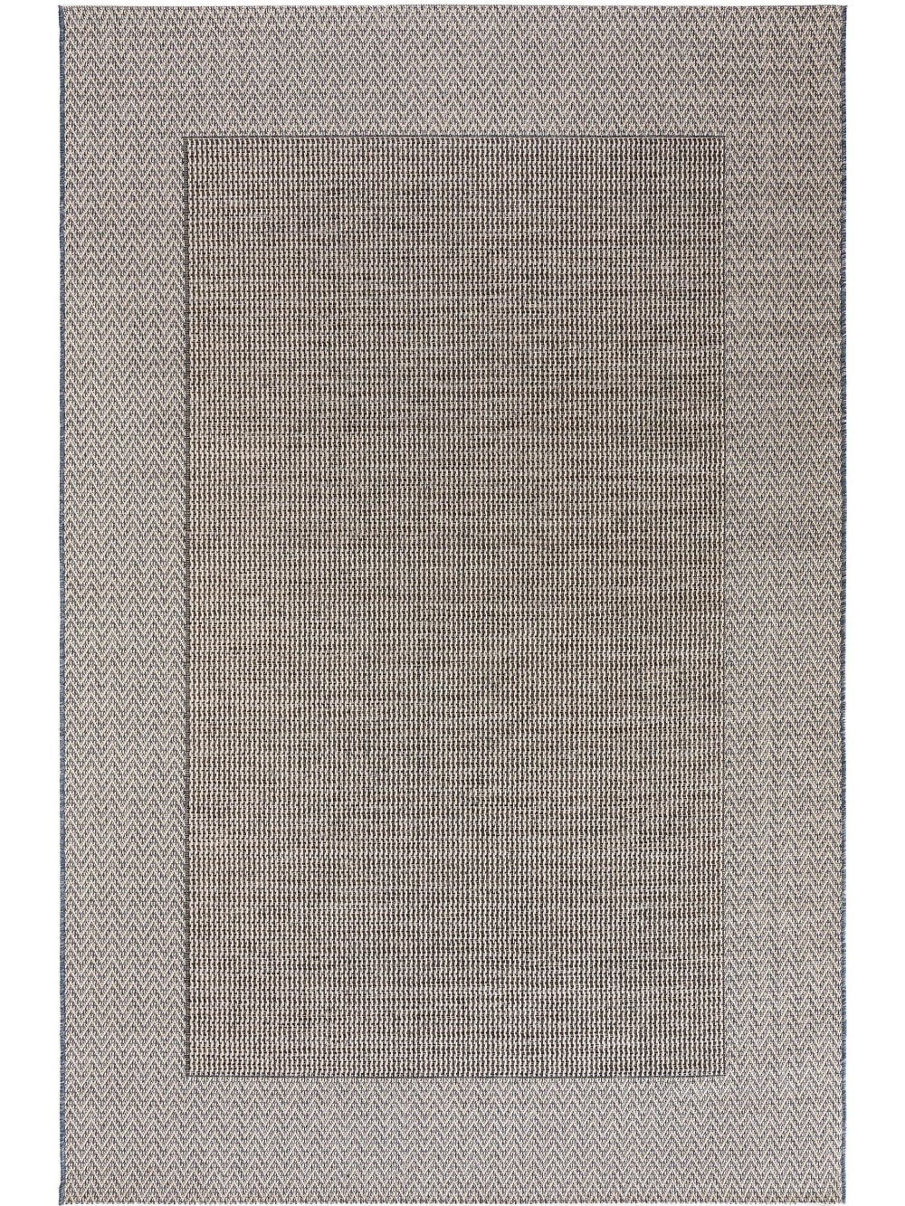 Benuta In- & Outdoor-Teppich beige/blau 100x150 style exotic - Pvc - Polyvinlychlorid