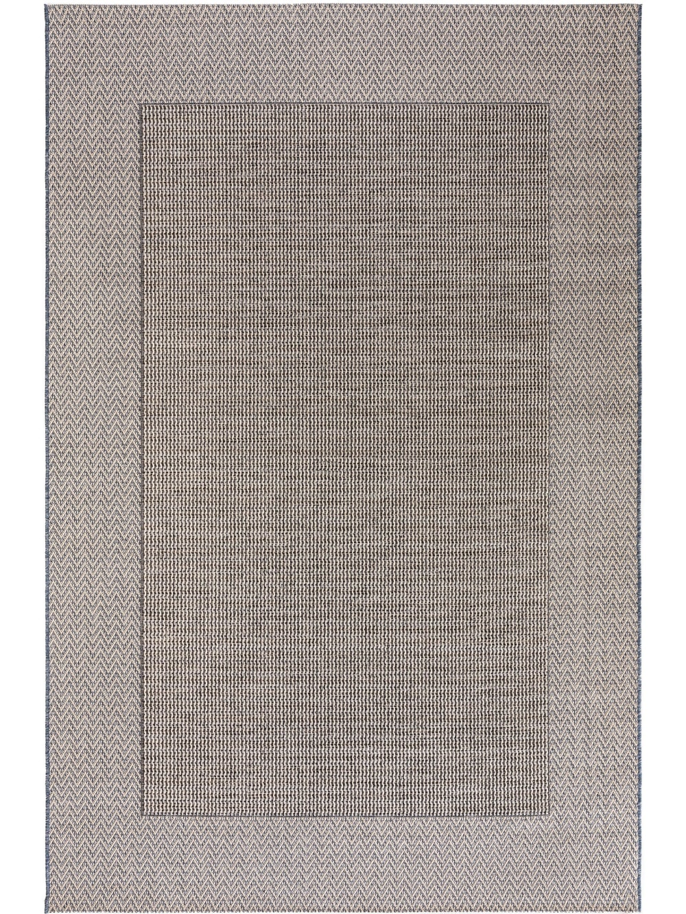 Tapis d'extérieur & intérieur beige/bleu 100x150