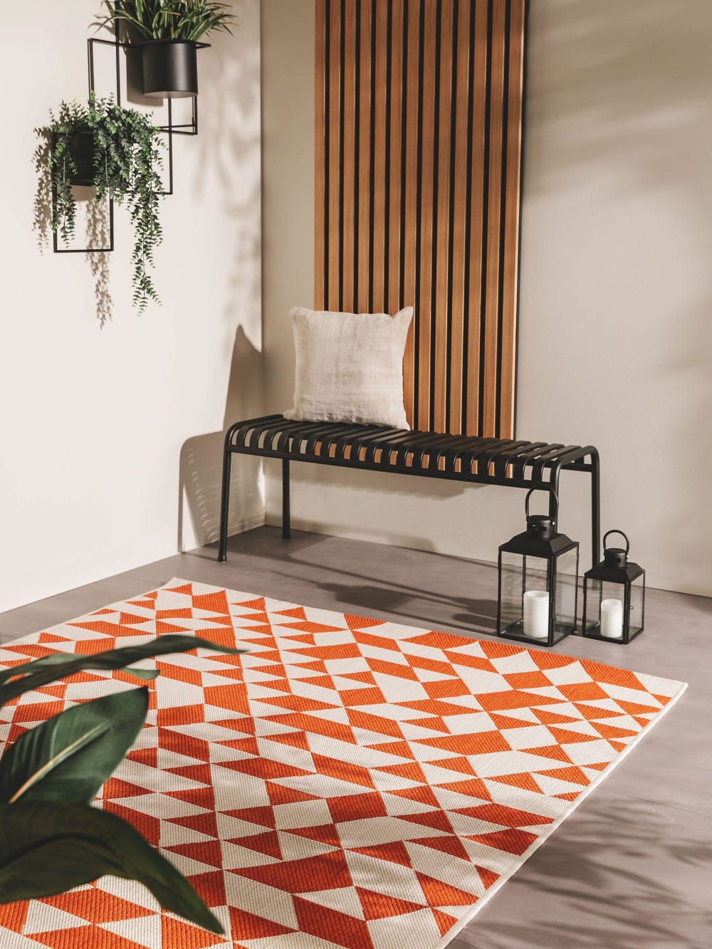 Tapis d'extérieur & intérieur orange 200x300