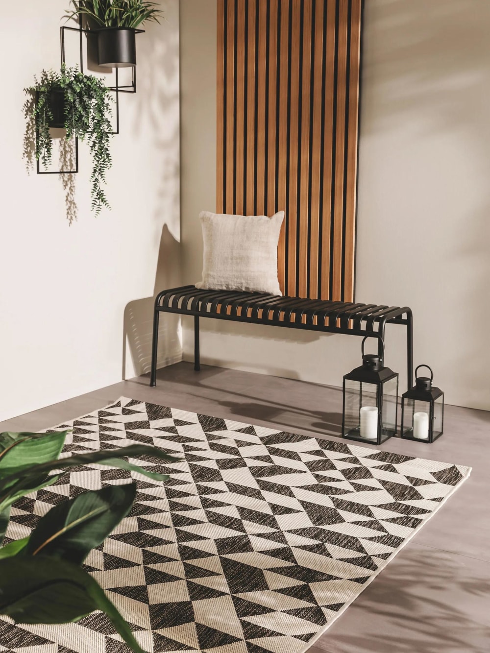 In- & Outdoor-Teppich schwarz 120x170 - Maisons Du Monde