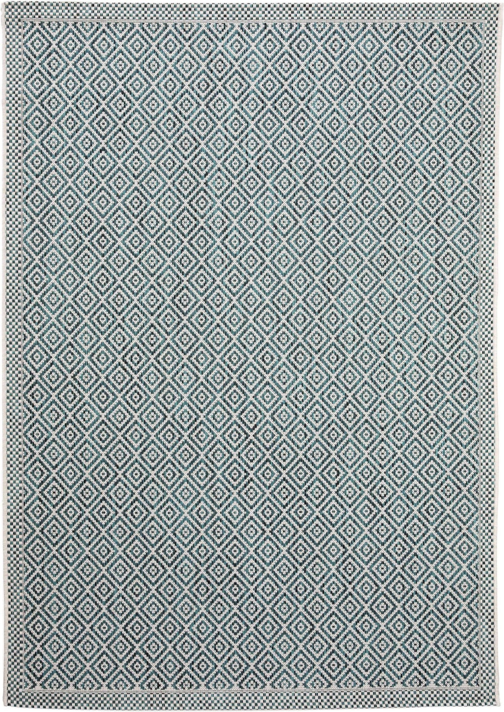 Tapis d'extérieur & intérieur bleu 120x170