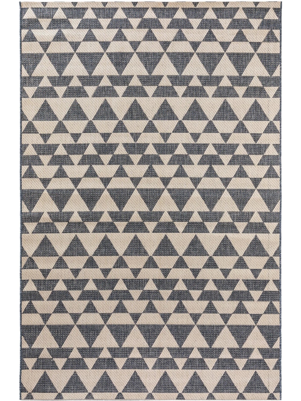 In- & Outdoor-Teppich beige/blau 133x190 - Maisons Du Monde