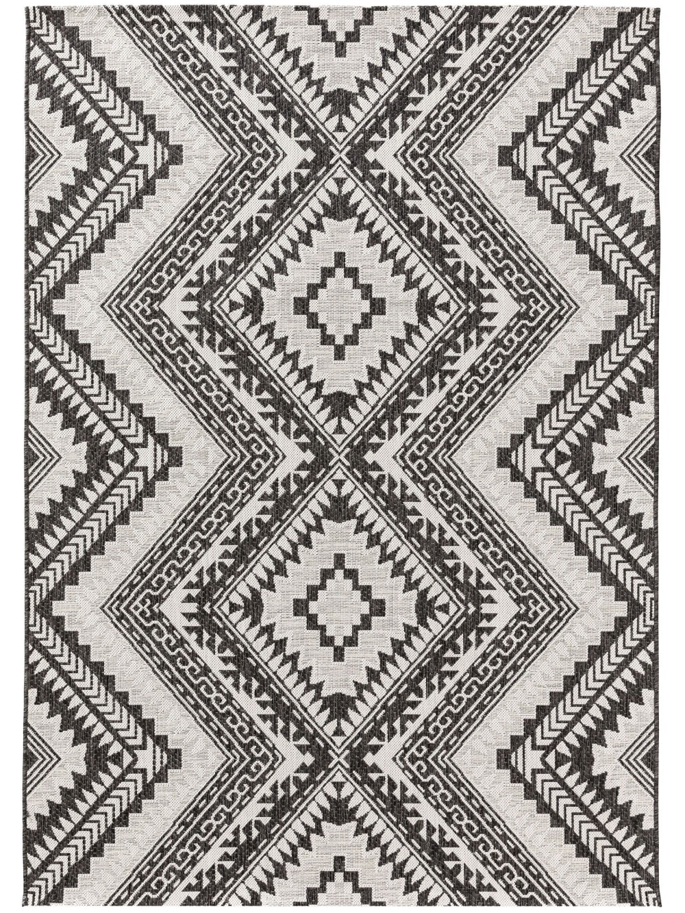 Tapis d'extérieur & intérieur noir 200x300