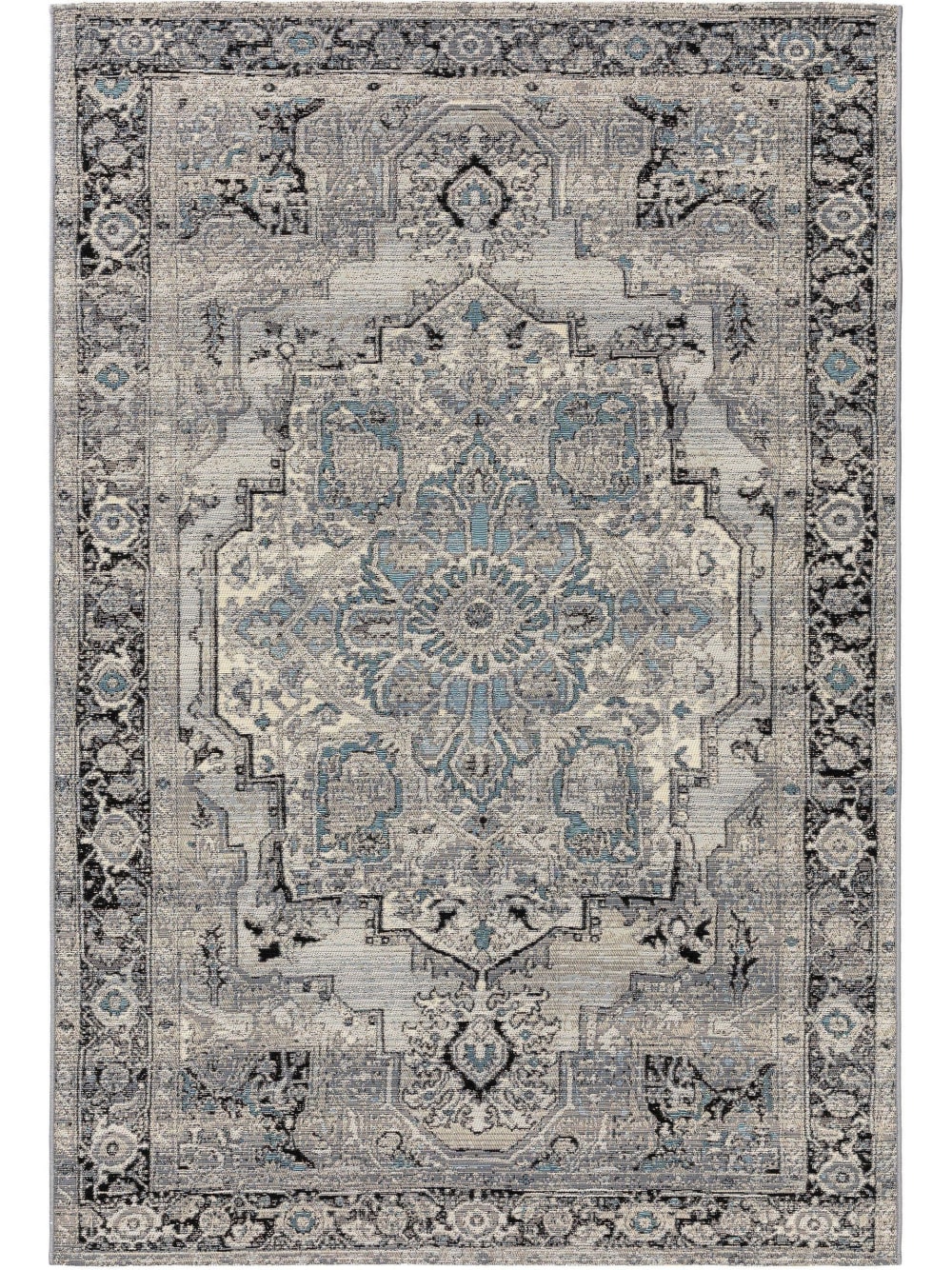 Tapis d'extérieur & intérieur gris 240x340