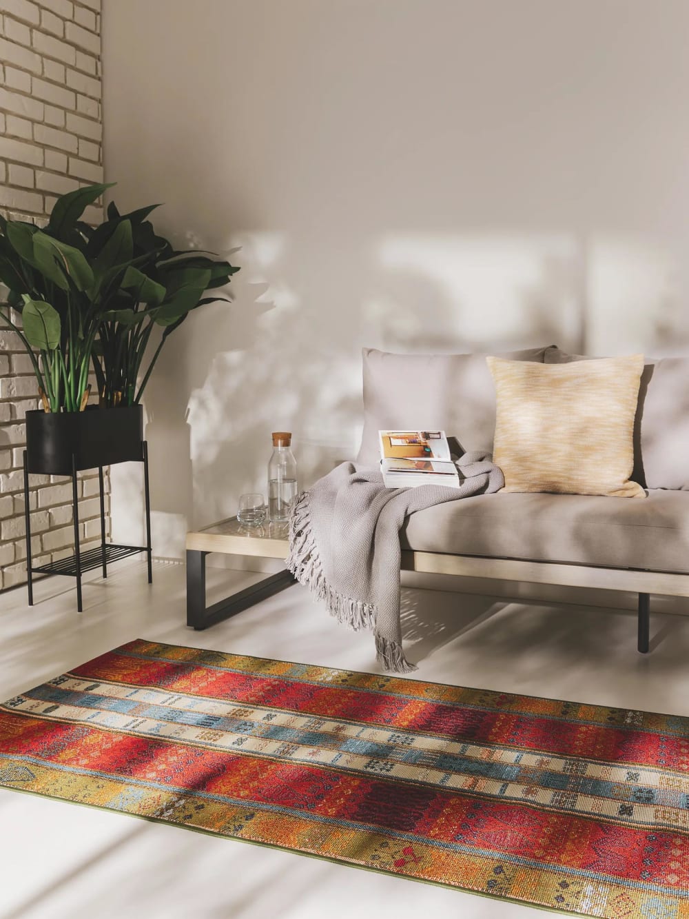 In- & Outdoor-Teppich multicolor 80x250 - Maisons Du Monde