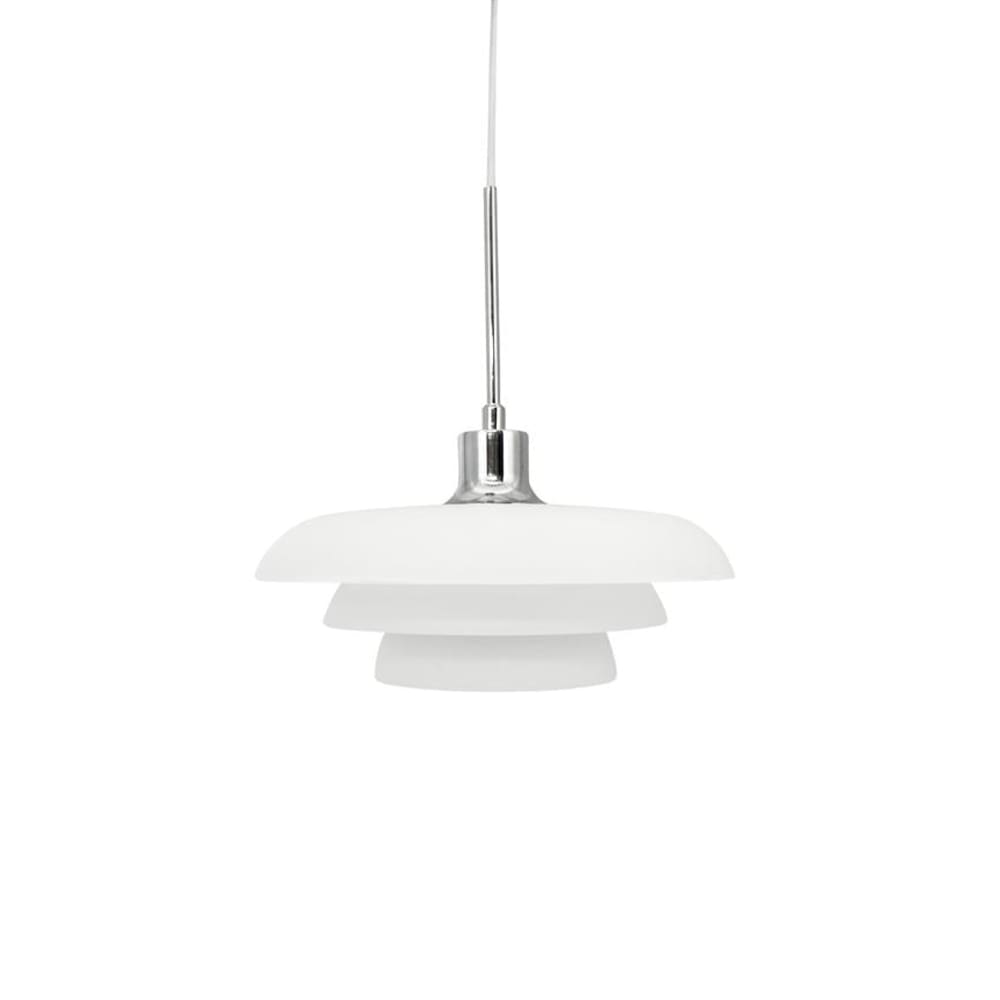 Pendelleuchte aus Glas h43 cm d31 cm, Chrom - Maisons Du Monde