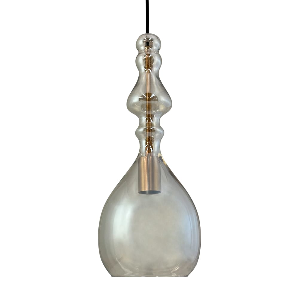 Suspension en verre ambré