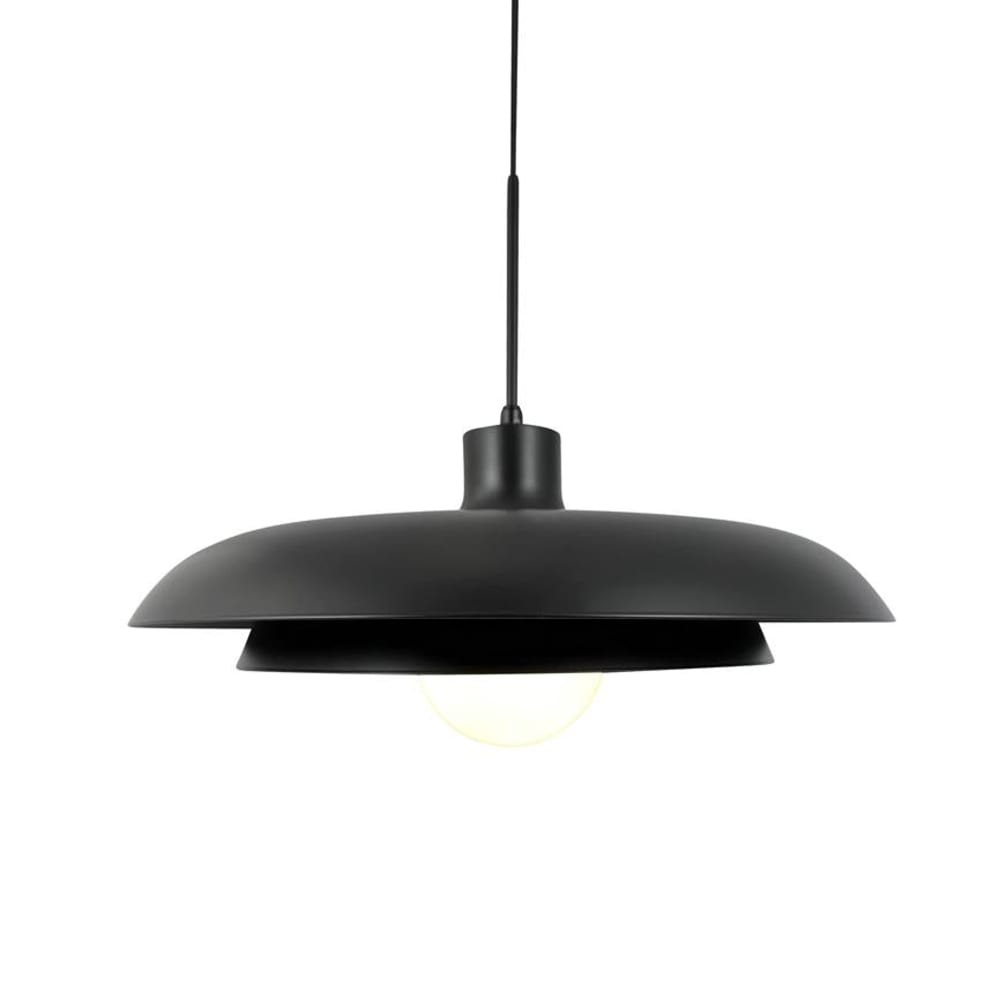 Pendelleuchte aus Metall h34 cm d44 cm, schwarz - Maisons Du