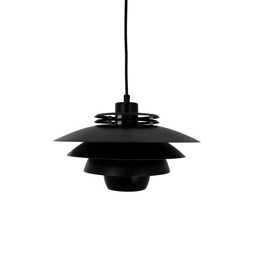 Pendelleuchte aus Metall h 24 cm d 30 cm, schwarz - Maisons Du