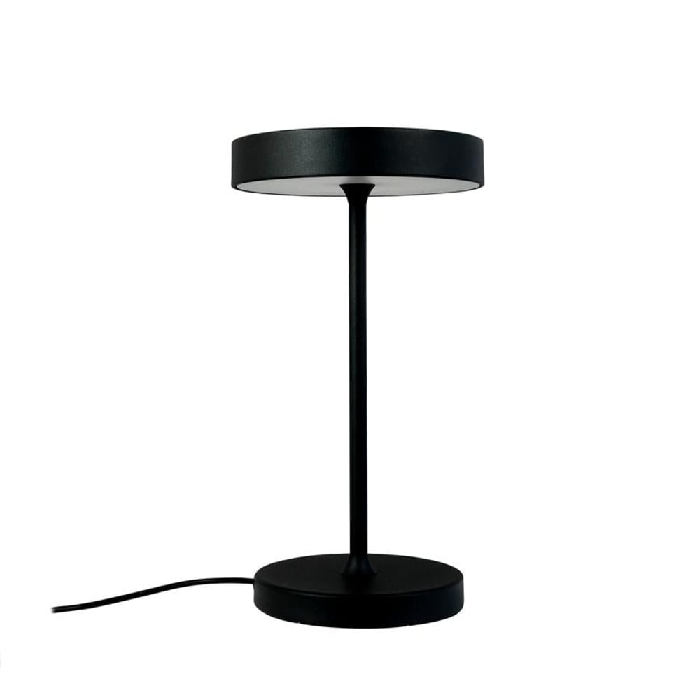 Dyberg Larsen Tischleuchte aus Metall h 25,5 cm d 14 cm, schwarz style modern - Metall