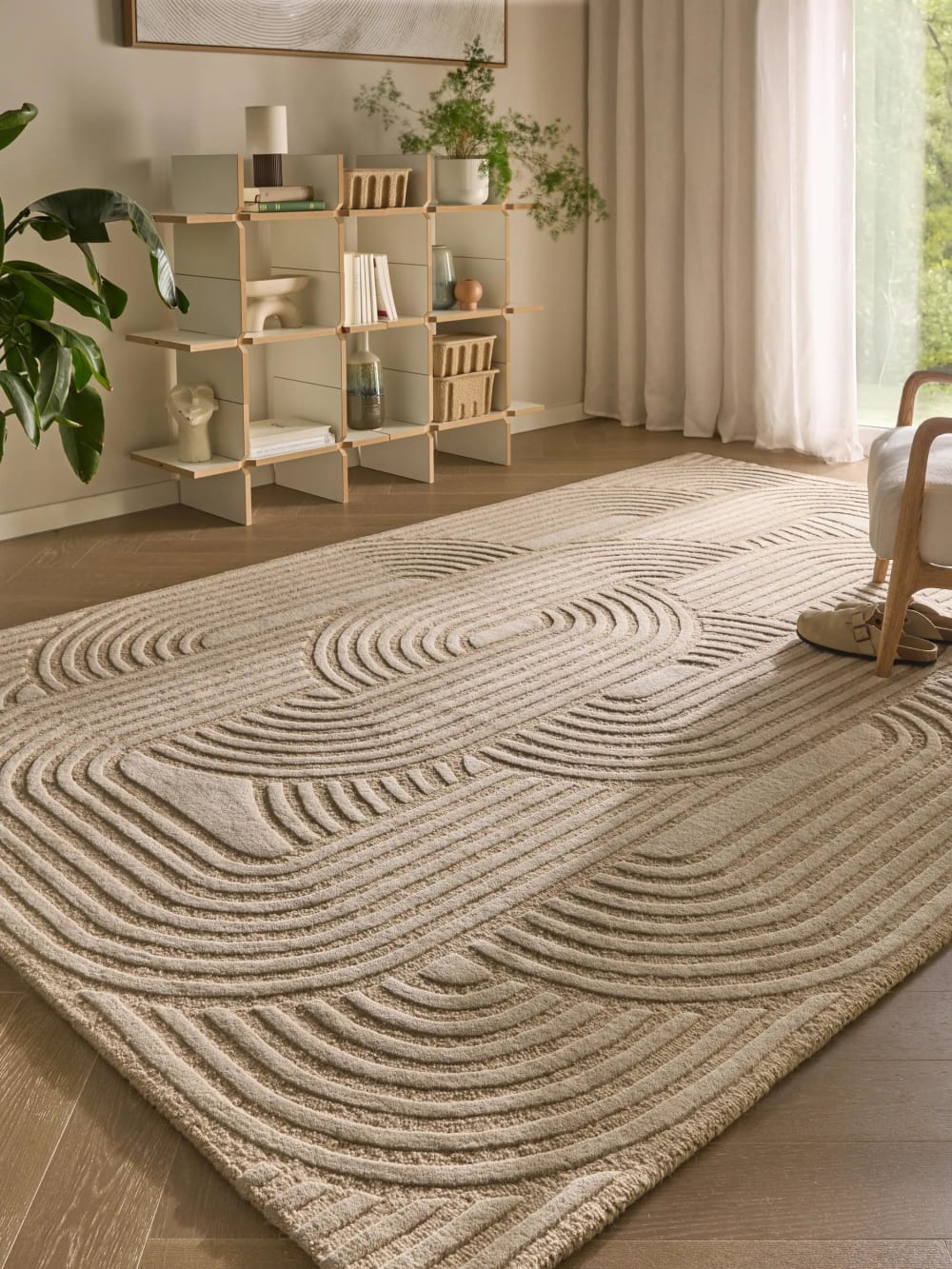 Wollteppich beige 120x170 - Maisons Du Monde