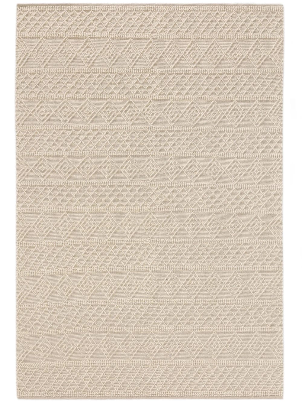 Benuta Teppich cream 120x170 style modern Beige Baumwolle