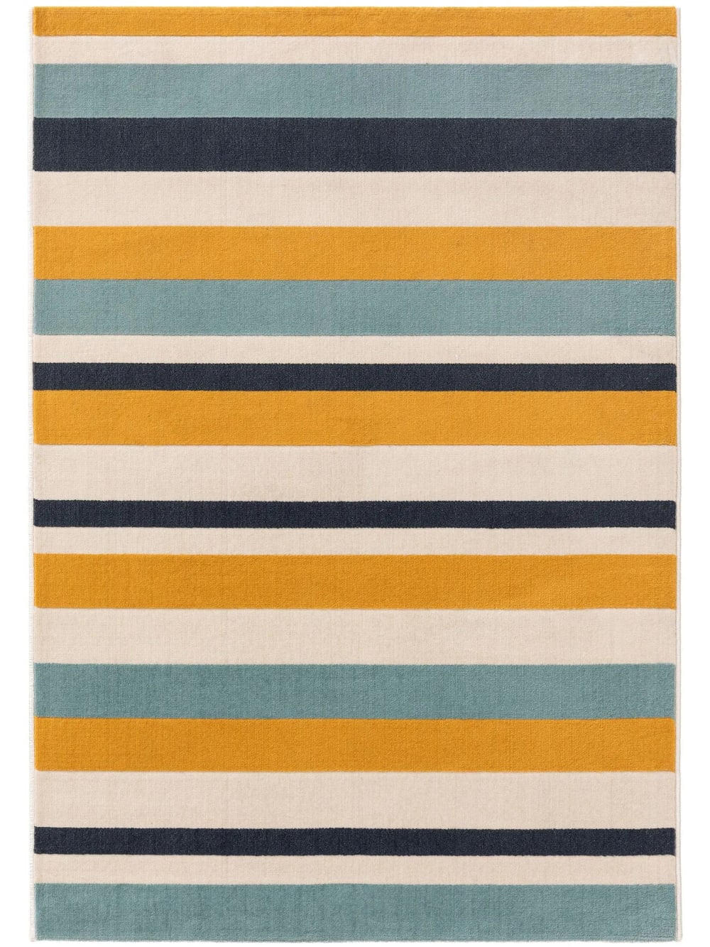 Benuta Teppich blau/gelb 120x170 style modern Mehrfarbig Pvc - Polyvinlychlorid