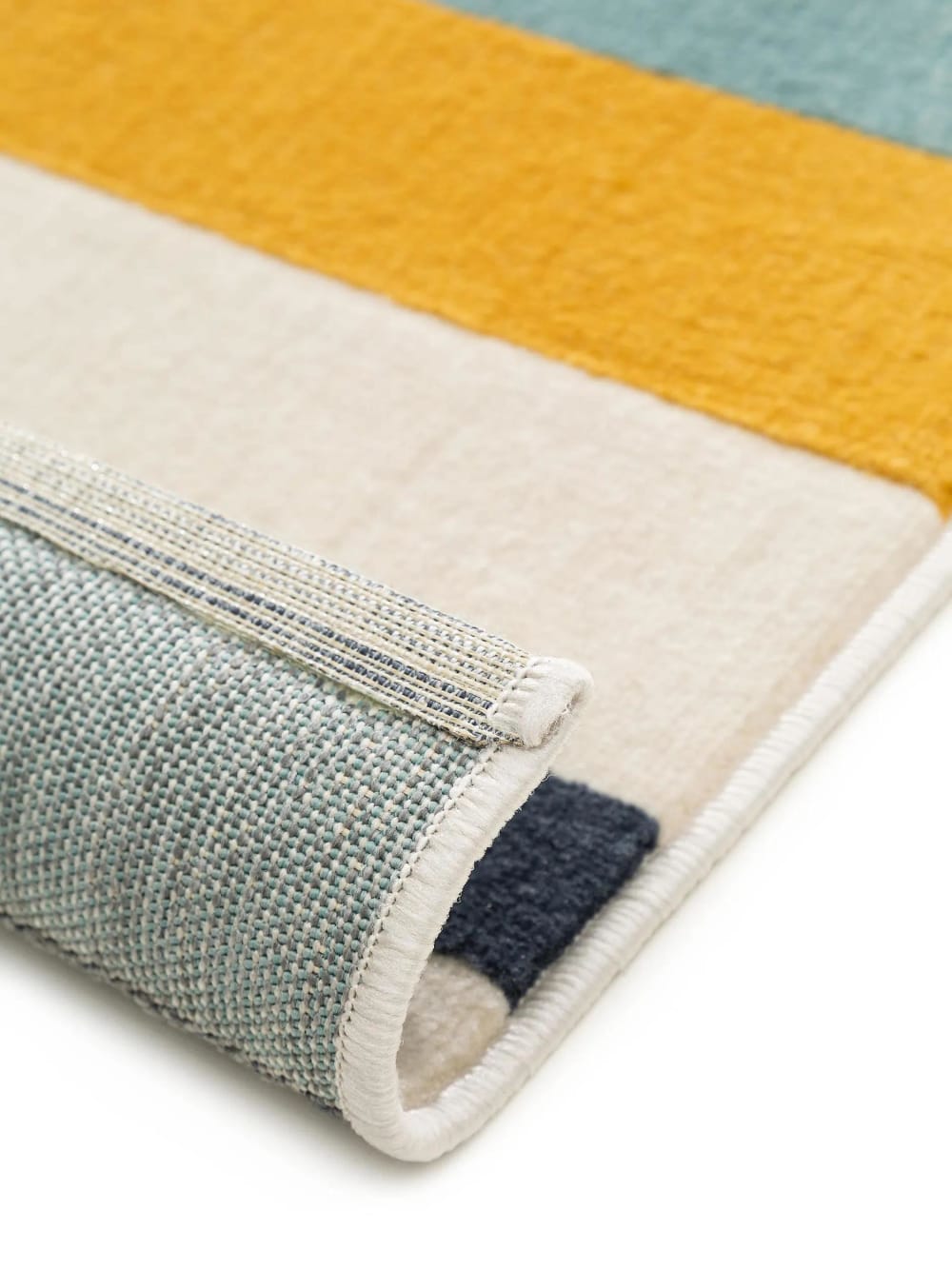 Tapis bleu/jaune 120x170 — vue 4