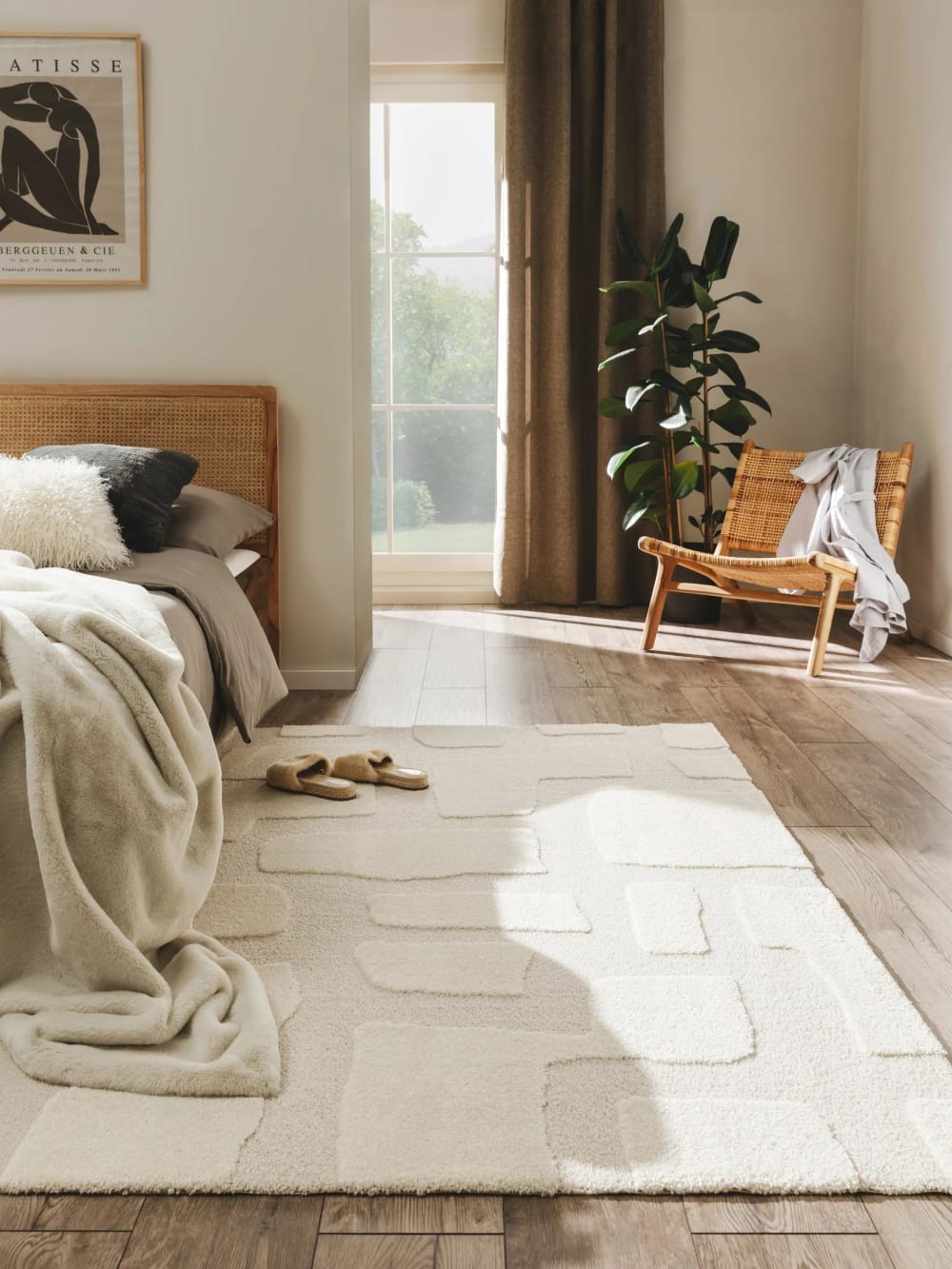 Tapis crème/beige 140x200 — vue 3