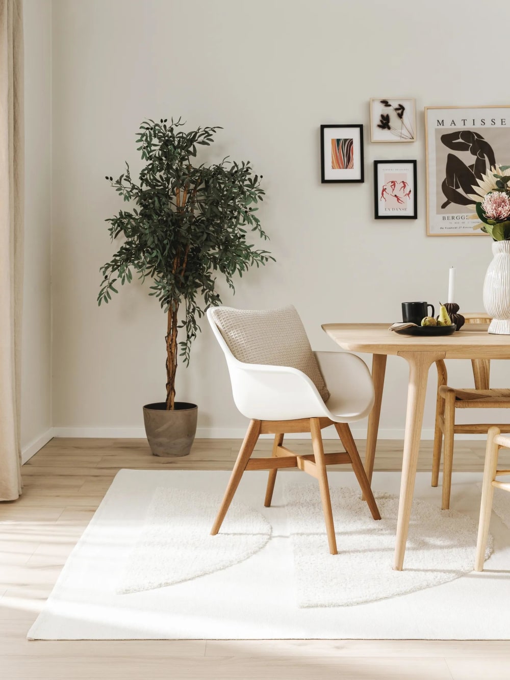 Tapis en coton crème 200x300 — vue 3