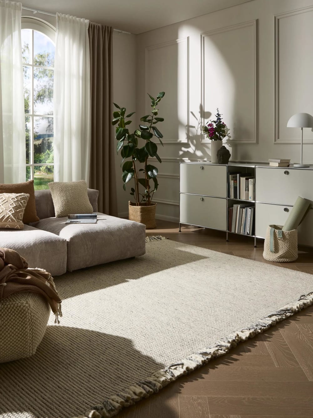Tapis de laine ivory grey 120x170 — vue 3