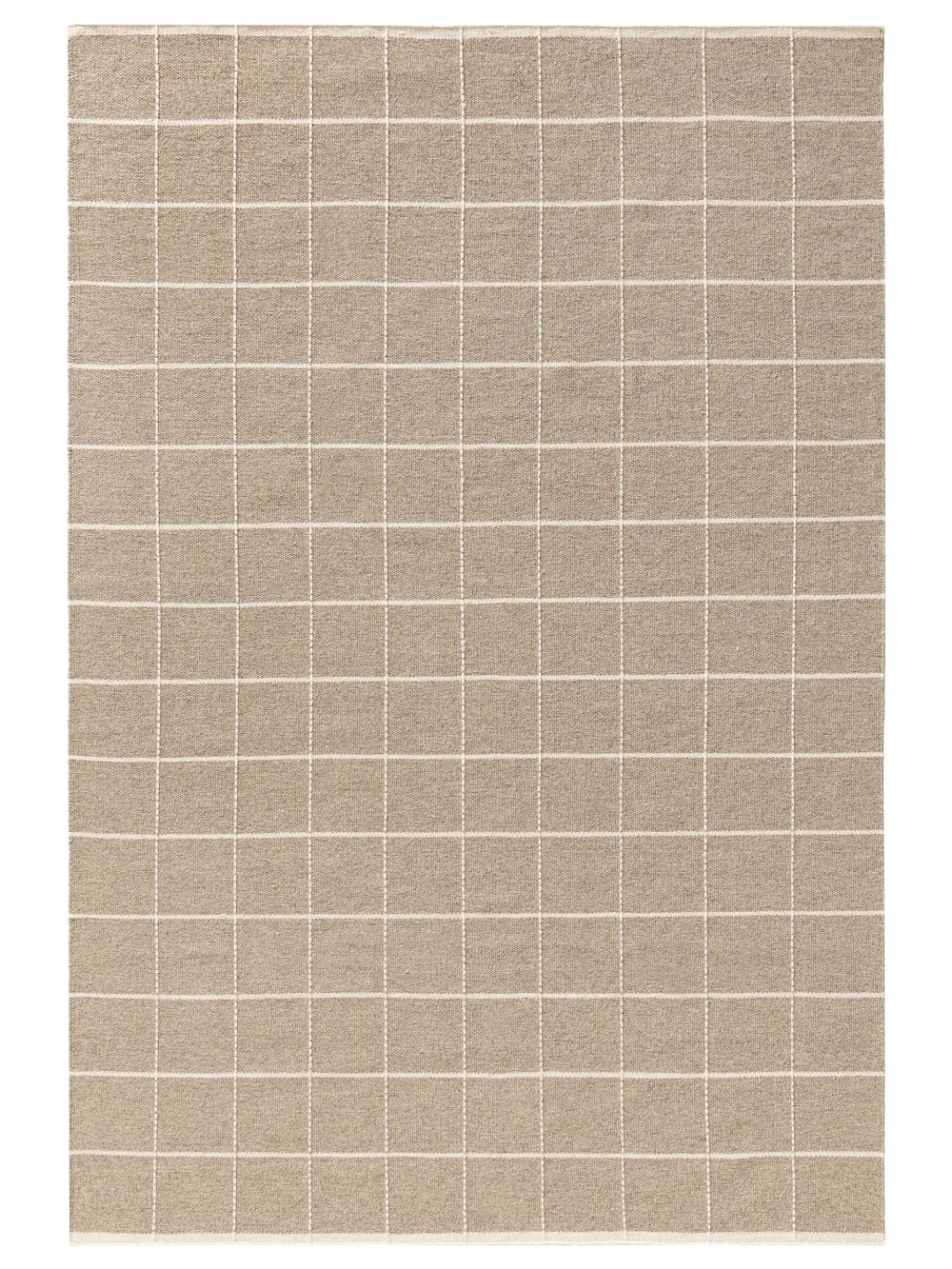 Tapis de laine taupe
