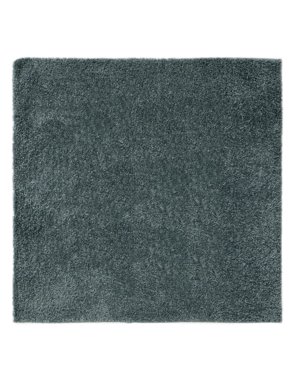 Benuta Hochflorteppich blau 160x160 style modern - Pvc - Polyvinlychlorid