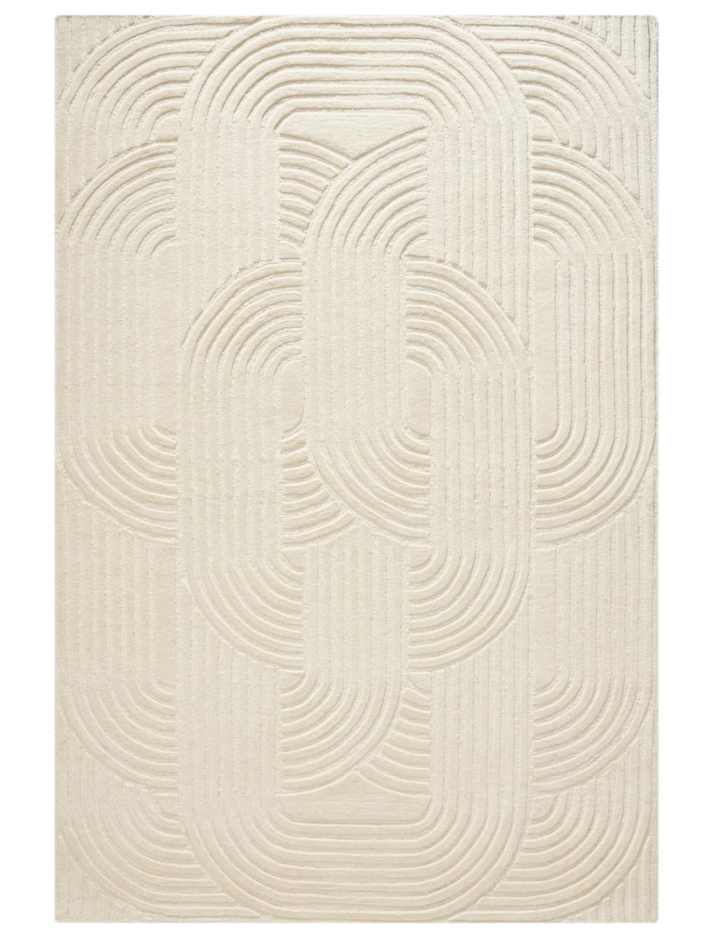 Benuta Wollteppich cream 120x170 style modern Beige Wolle