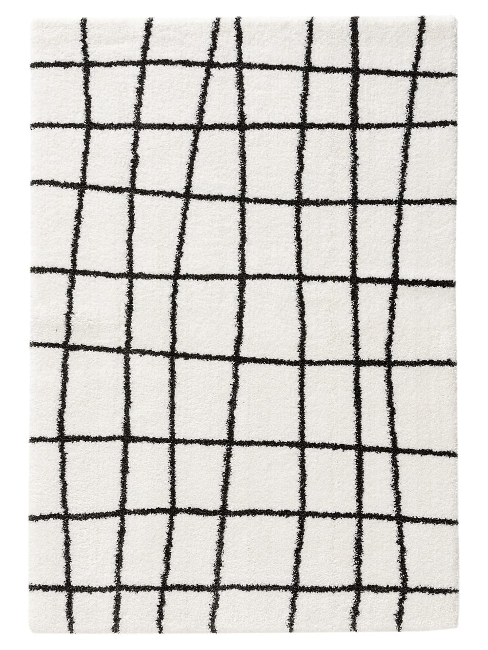 Tapis à poils longs - noir 200x290