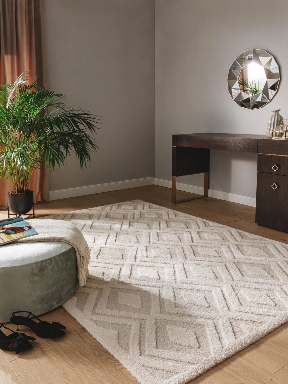 Tapis crème/beige 120x170 — vue 3