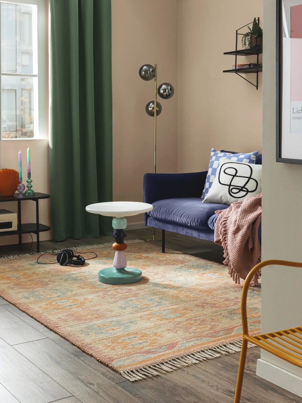 Tapis de jute multicouleur 120x170 — vue 3