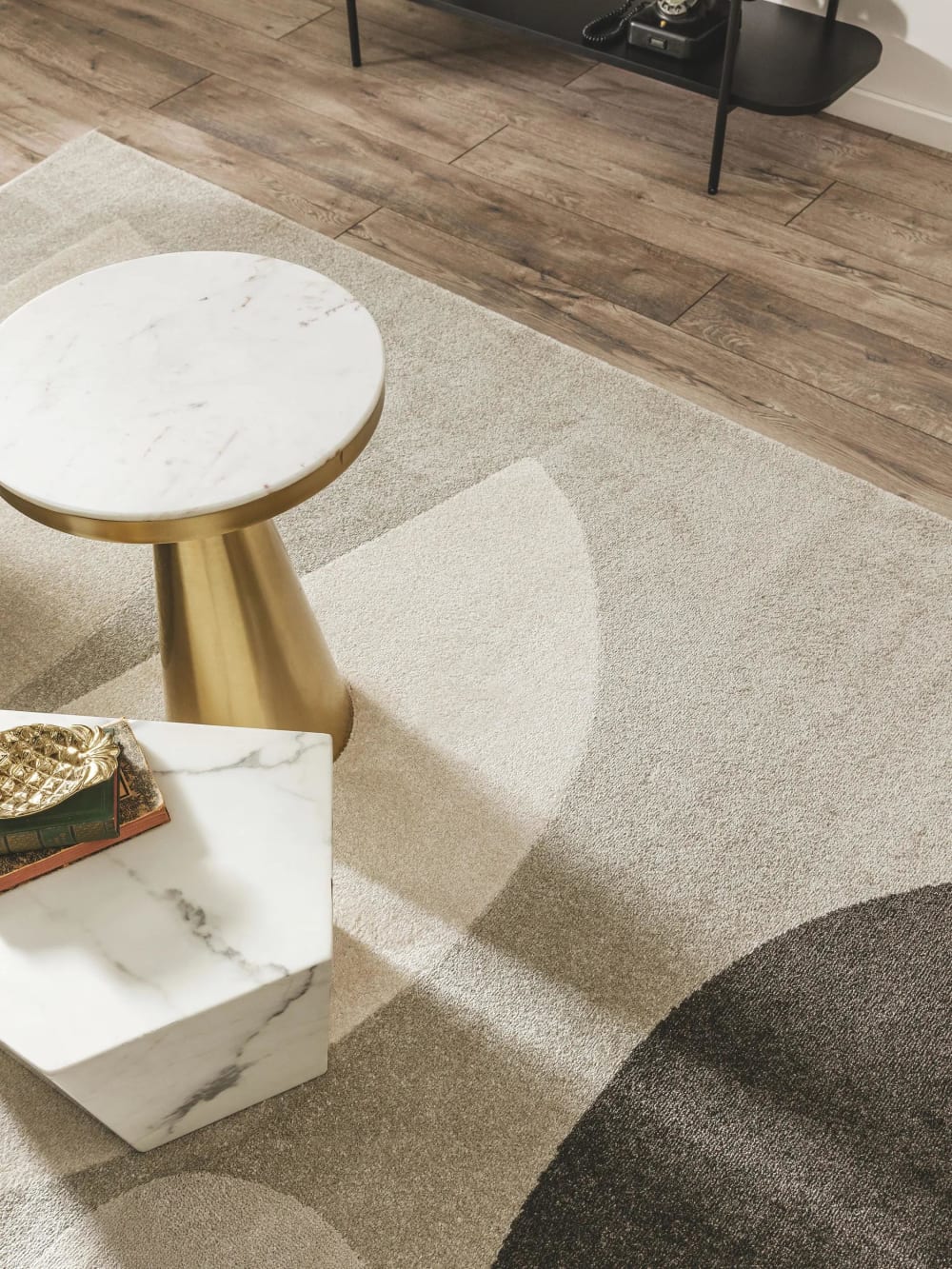Tapis crème/anthracite 120x170 — vue 4