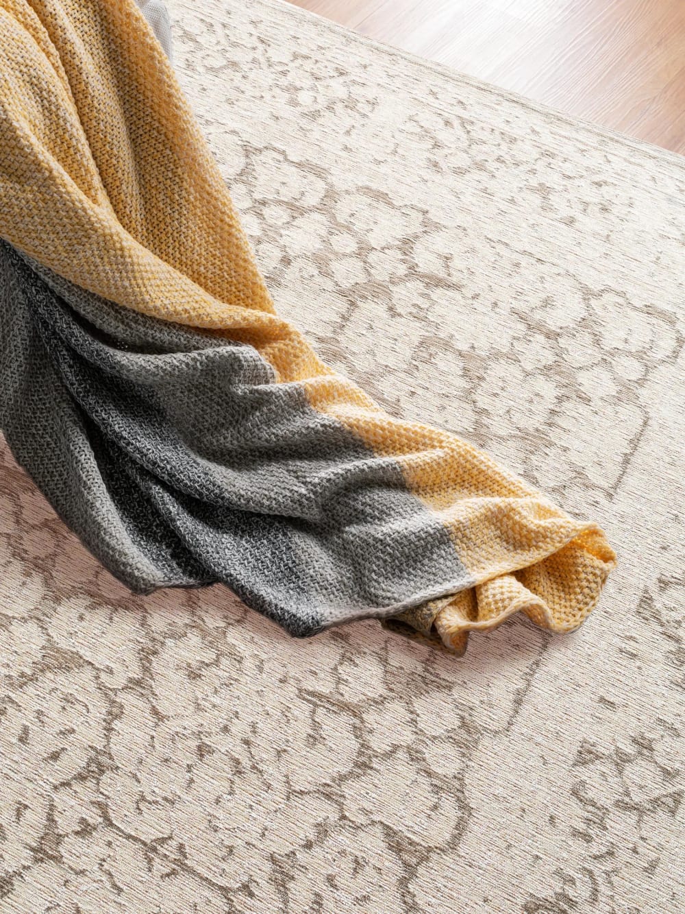 Tapis tissé à plat gris 195x285 — vue 4