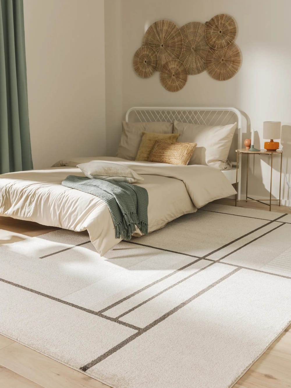 Teppich cream/anthrazit 160x230 - Maisons Du Monde