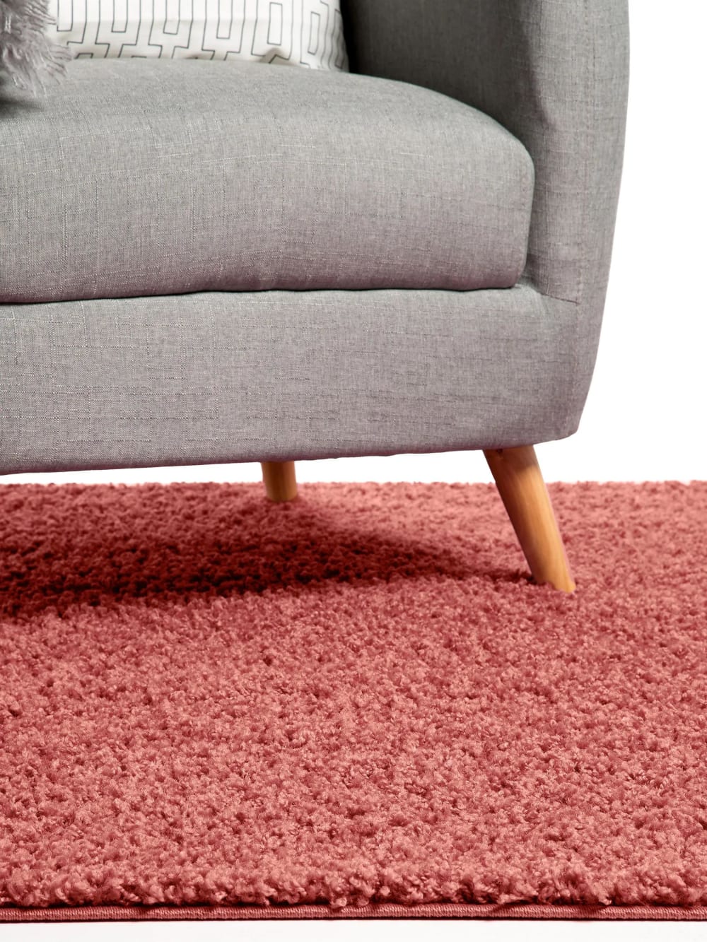 Tapis à poils longs rose 120x170 — vue 4