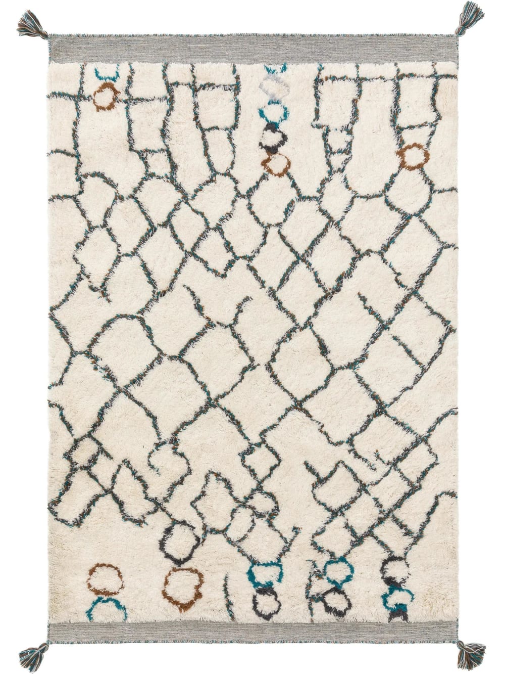 Benuta Wollteppich ivory 120x170 style modern Beige Wolle
