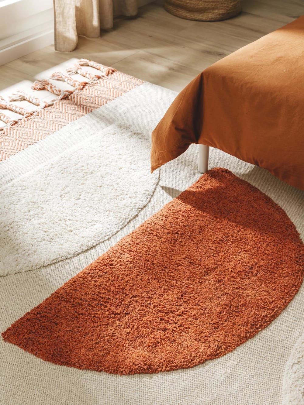 Tapis en coton orange 160x230 — vue 4