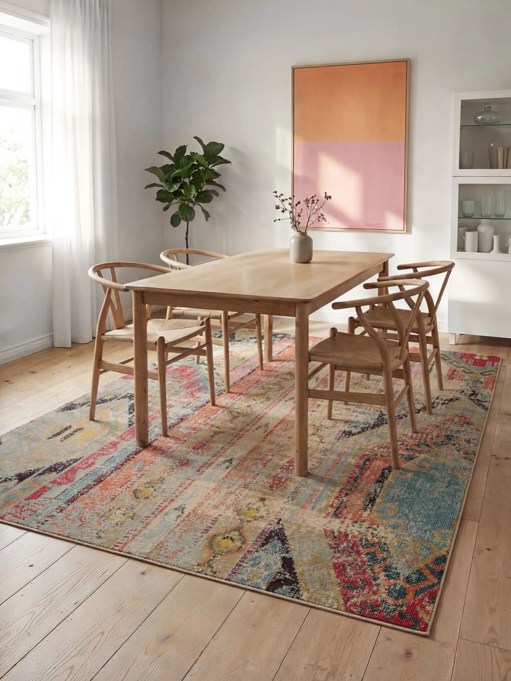 Tapis turquoise 140x200