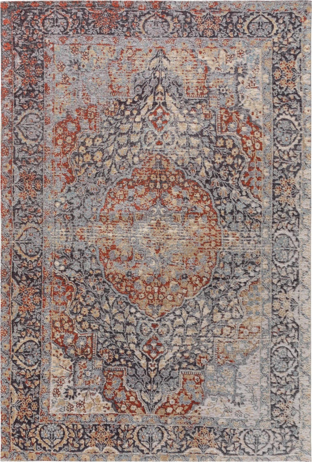 Tapis tissé à plat mauve 75x165