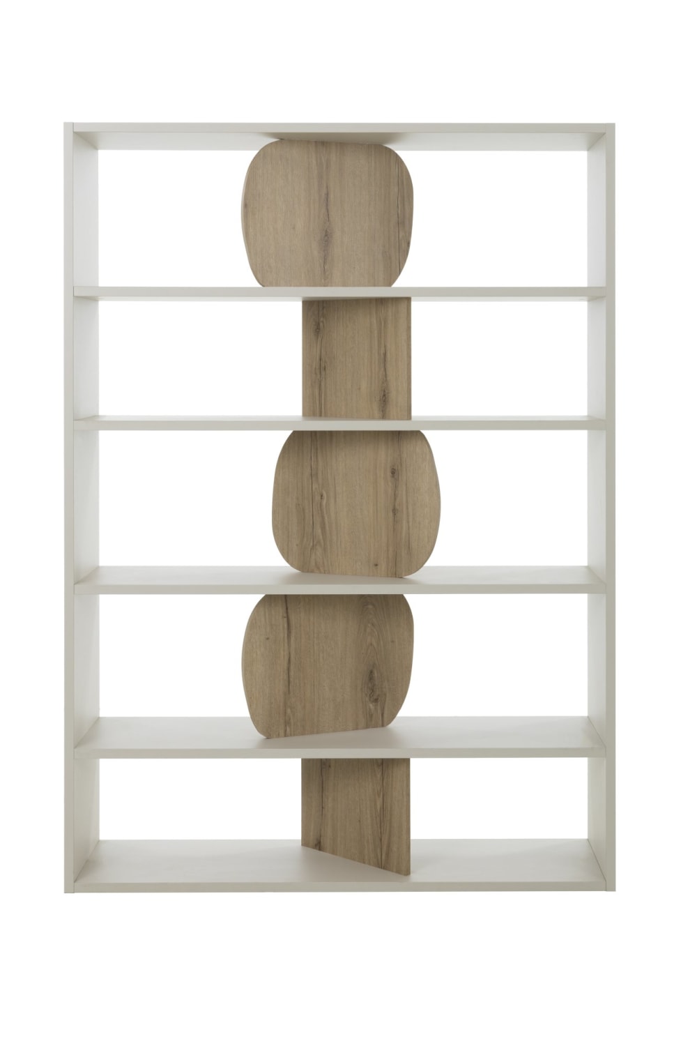 Bibliothèque effet bois grège