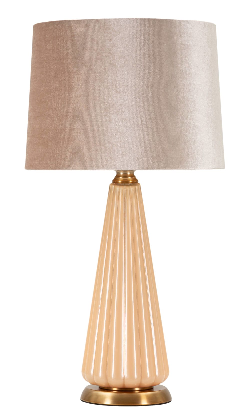 Lampe de table en verre nacré cm ø 36,5x68,5